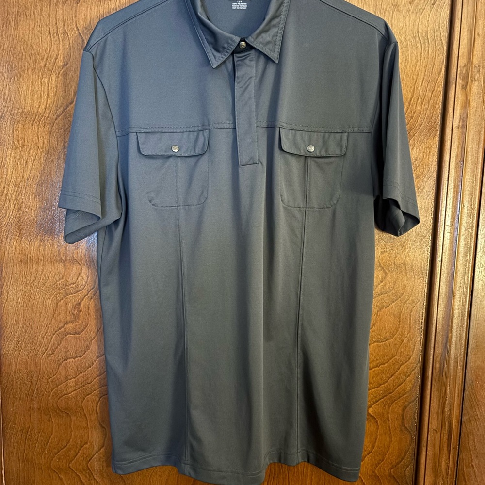 Ogio Dark Gray Utility Polo Shirt “Hamburger Helper” size L